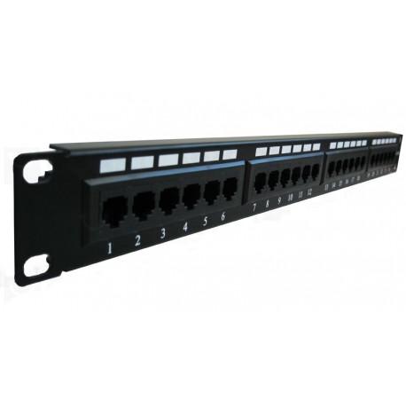 Patch Panel de 24 puertos Dixon RJ-45 Categoria 6